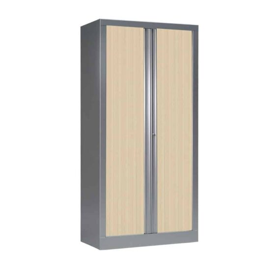 Armoire aluminium rideaux érable Série PLUS h160 l80