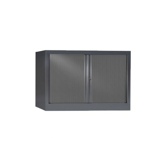 Armoire de bureau Série PLUS structure et rideaux anthracite h70 l120