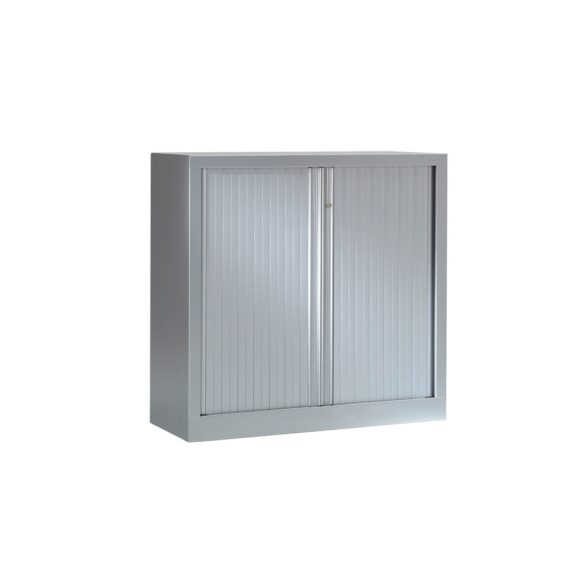 Armoire Série PLUS structure et rideaux gris h100 l100