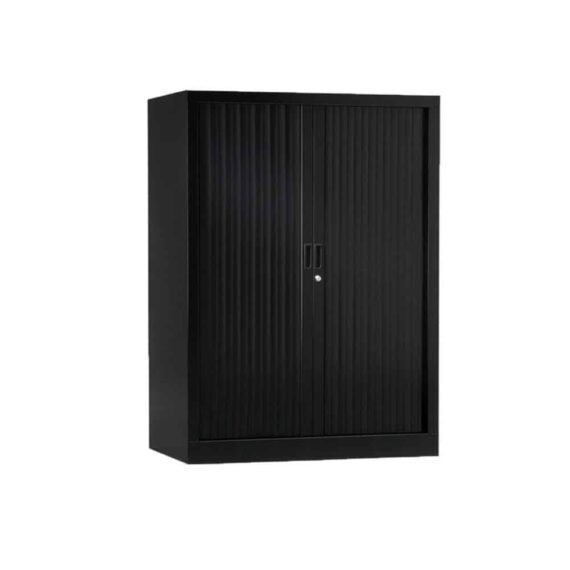 Armoire de bureau Série A noir h136 l100