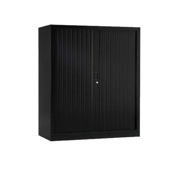 Armoire de bureau Série A noir h136 l120
