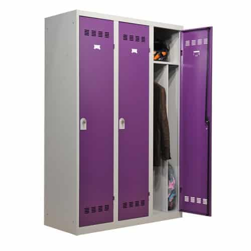 Vestiaire metallique pour hopital version 3 cases