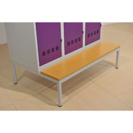 Socle banc pour vestiaire 3 cases