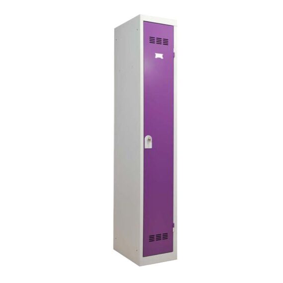 Vestiaire industrie propre 1 case coloris prune