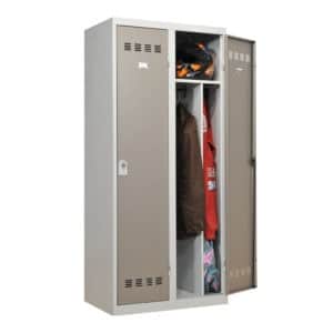 Vestiaire metallique industrie salissante 2 cases