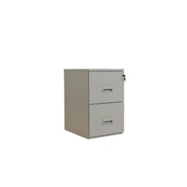 Classeur 2 tiroirs pour dossiers suspendus Coloris Gris