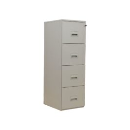 Classeur 4 tiroirs pour dossiers suspendus Coloris Gris