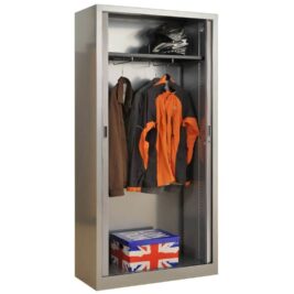 Armoire penderie série A L100 rideaux ouverts