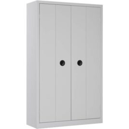 Une armoire de bureau à portes pliantes Grise