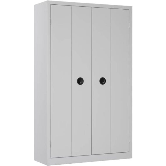 Une armoire de bureau à portes pliantes Grise