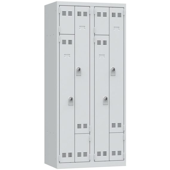 vestiaire gain de place gris 4 cases