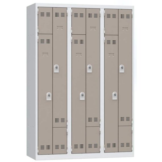 vestiaire gain de place en l 6 cases basalte