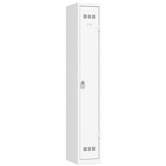 Vestiaire de bureau blanc 1 case