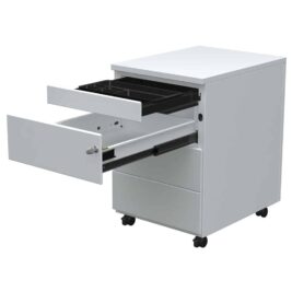 caisson-mobile-3-tiroirs-ouvert-gris-tirette-plumier