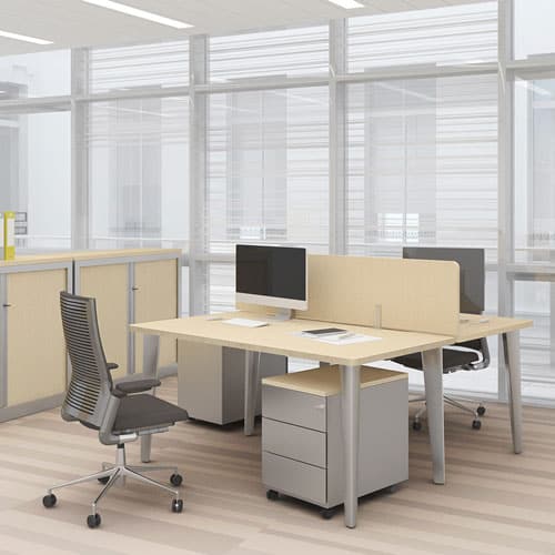 bureau amenage avec caisson