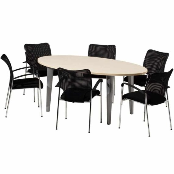 table-de-reunion-elliptique-ligne-elegance-6-personnes