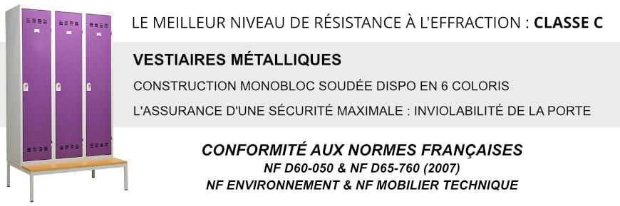 presentation vestiaire metallique