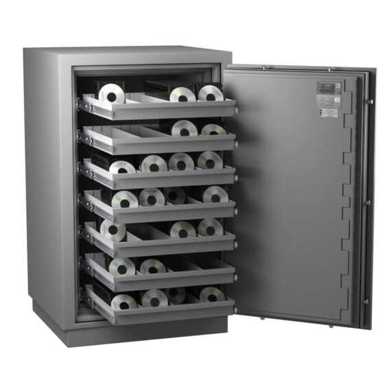 Armoire forte ignifuge magnetique MEDIA DUO 1280 2h Classe 1