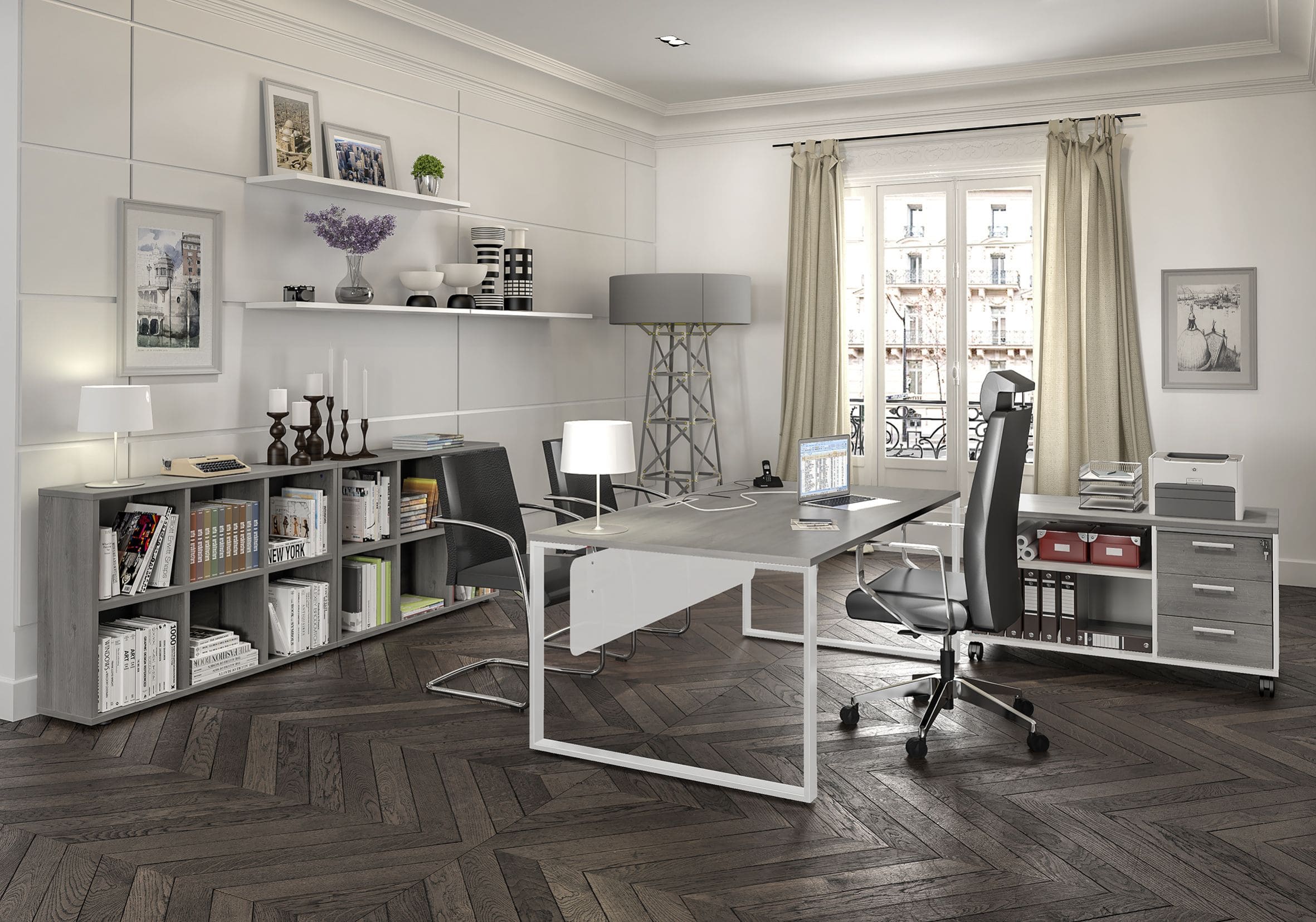 Bureau urbanova manager 180x100 avec console mobile